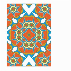 Digital Computer Graphic Geometric Kaleidoscope Large Garden Flag (two Sides)