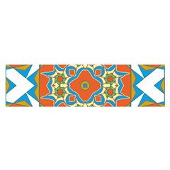 Digital Computer Graphic Geometric Kaleidoscope Satin Scarf (oblong)