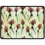 Vintage Style Seamless Floral Wallpaper Pattern Background Fleece Blanket (Large)  80 x60  Blanket Front