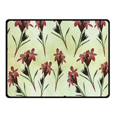 Vintage Style Seamless Floral Wallpaper Pattern Background Fleece Blanket (small)