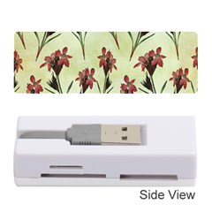 Vintage Style Seamless Floral Wallpaper Pattern Background Memory Card Reader (stick) 