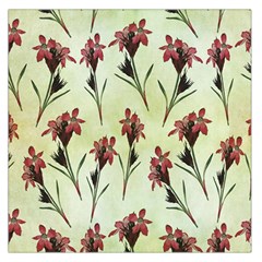 Vintage Style Seamless Floral Wallpaper Pattern Background Large Satin Scarf (square)