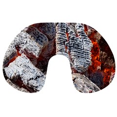 Wooden Hot Ashes Pattern Travel Neck Pillows