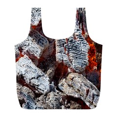 Wooden Hot Ashes Pattern Full Print Recycle Bags (l)  by Simbadda