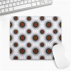 Pearly Pattern Half Tone Background Large Mousepads by Simbadda