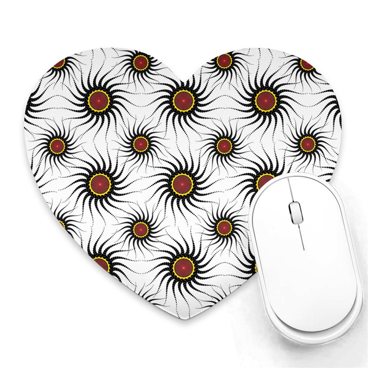 Pearly Pattern Half Tone Background Heart Mousepads