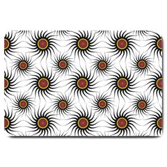 Pearly Pattern Half Tone Background Large Doormat  by Simbadda