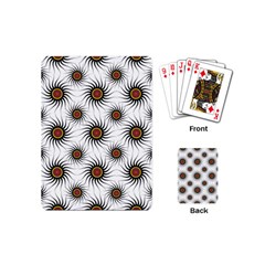 Pearly Pattern Half Tone Background Playing Cards (mini)  by Simbadda