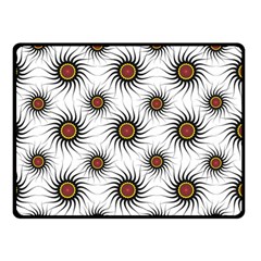 Pearly Pattern Half Tone Background Double Sided Fleece Blanket (small)  by Simbadda