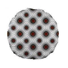 Pearly Pattern Half Tone Background Standard 15  Premium Flano Round Cushions by Simbadda