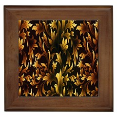 Loral Vintage Pattern Background Framed Tiles by Simbadda