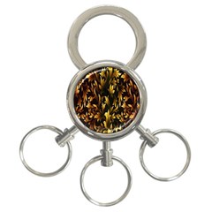 Loral Vintage Pattern Background 3-ring Key Chains