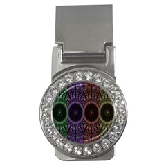 Digital Colored Ornament Computer Graphic Money Clips (cz)  by Simbadda