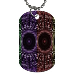 Digital Colored Ornament Computer Graphic Dog Tag (one Side) by Simbadda