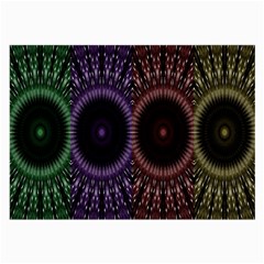 Digital Colored Ornament Computer Graphic Large Glasses Cloth (2-side) by Simbadda