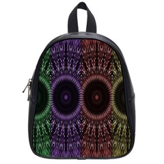 Digital Colored Ornament Computer Graphic School Bags (small)  by Simbadda