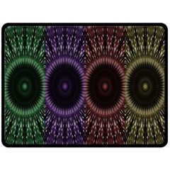 Digital Colored Ornament Computer Graphic Fleece Blanket (large) 