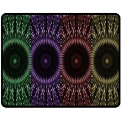 Digital Colored Ornament Computer Graphic Fleece Blanket (medium)  by Simbadda