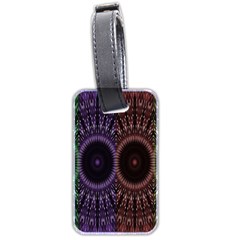 Digital Colored Ornament Computer Graphic Luggage Tags (two Sides) by Simbadda