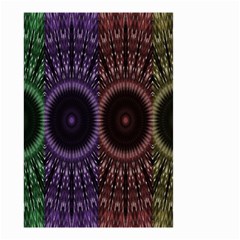 Digital Colored Ornament Computer Graphic Small Garden Flag (two Sides) by Simbadda