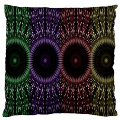 Digital Colored Ornament Computer Graphic Large Cushion Case (two Sides) by Simbadda