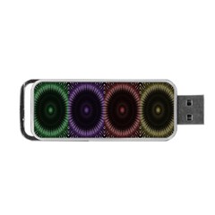 Digital Colored Ornament Computer Graphic Portable Usb Flash (two Sides)