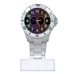 Digital Colored Ornament Computer Graphic Plastic Nurses Watch by Simbadda