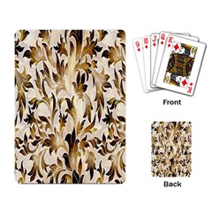 Floral Vintage Pattern Background Playing Card by Simbadda