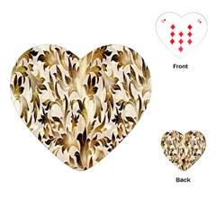 Floral Vintage Pattern Background Playing Cards (heart) 