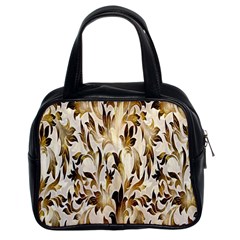 Floral Vintage Pattern Background Classic Handbags (2 Sides) by Simbadda