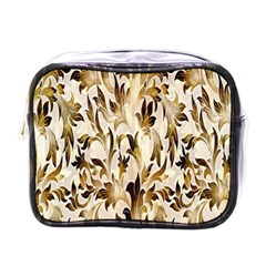 Floral Vintage Pattern Background Mini Toiletries Bags by Simbadda