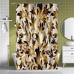 Floral Vintage Pattern Background Shower Curtain 48  X 72  (small) 