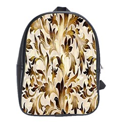 Floral Vintage Pattern Background School Bags (xl)  by Simbadda