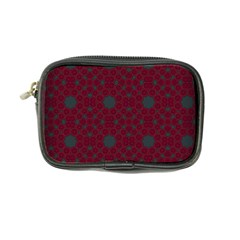 Blue Hot Pink Pattern With Woody Circles Coin Purse by Simbadda