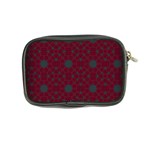 Blue Hot Pink Pattern With Woody Circles Coin Purse Back