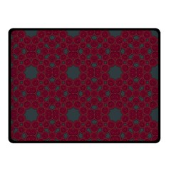 Blue Hot Pink Pattern With Woody Circles Fleece Blanket (small)