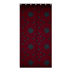 Blue Hot Pink Pattern With Woody Circles Shower Curtain 36  X 72  (stall) 