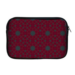 Blue Hot Pink Pattern With Woody Circles Apple Macbook Pro 17  Zipper Case by Simbadda