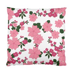 Vintage Floral Wallpaper Background In Shades Of Pink Standard Cushion Case (one Side)