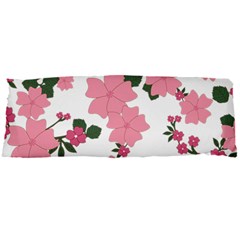 Vintage Floral Wallpaper Background In Shades Of Pink Body Pillow Case Dakimakura (two Sides) by Simbadda