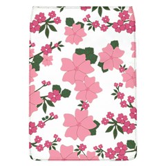 Vintage Floral Wallpaper Background In Shades Of Pink Flap Covers (l)  by Simbadda