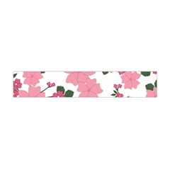 Vintage Floral Wallpaper Background In Shades Of Pink Flano Scarf (mini) by Simbadda