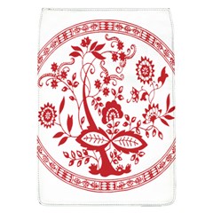 Red Vintage Floral Flowers Decorative Pattern Flap Covers (l)  by Simbadda