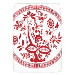 Red Vintage Floral Flowers Decorative Pattern Flap Covers (s)  by Simbadda