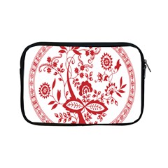 Red Vintage Floral Flowers Decorative Pattern Apple Ipad Mini Zipper Cases by Simbadda