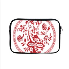 Red Vintage Floral Flowers Decorative Pattern Apple Macbook Pro 15  Zipper Case by Simbadda