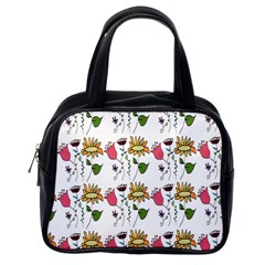 Handmade Pattern With Crazy Flowers Classic Handbags (one Side) by Simbadda