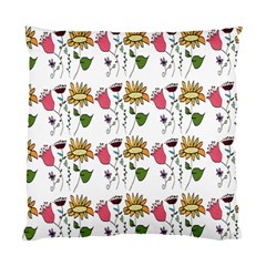 Handmade Pattern With Crazy Flowers Standard Cushion Case (one Side) by Simbadda