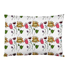 Handmade Pattern With Crazy Flowers Pillow Case by Simbadda