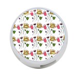 Handmade Pattern With Crazy Flowers 4-Port USB Hub (Two Sides)  Front